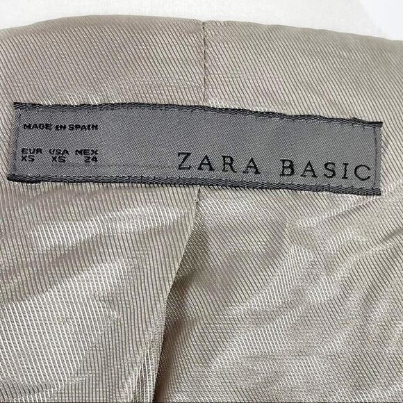 Zara Fleece Sheep Faux Fur Cropped Coat Size XS - Picture 12 of 13